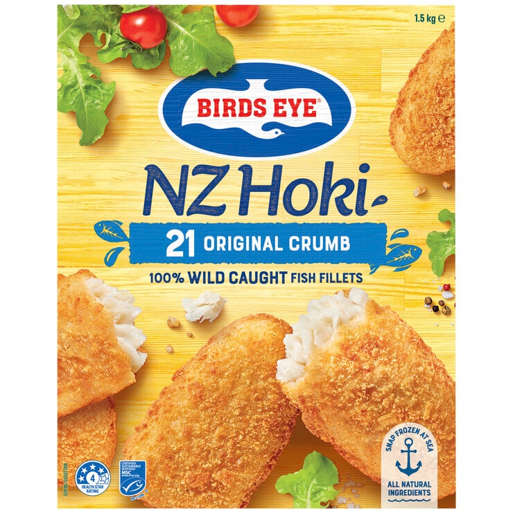 Birds Eye NZ Hoki Original Crumb 1.5kg Birds Eye NZ Hoki Original Crumb 1.5kg