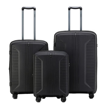 Tosca Pegasus Luggage Set Black 3 Piece