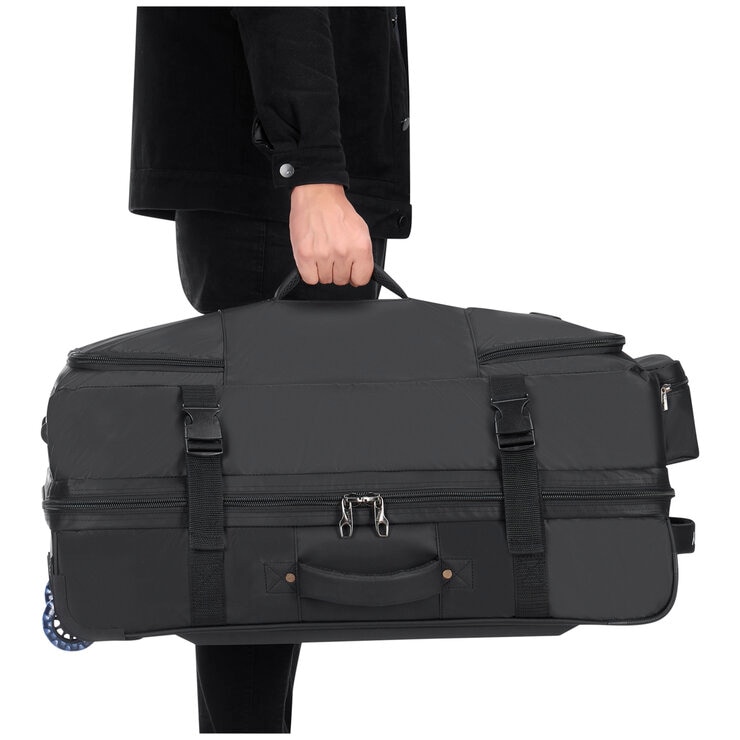 Delsey Wheeled Duffle Black Delsey Wheeled Duffle Black
