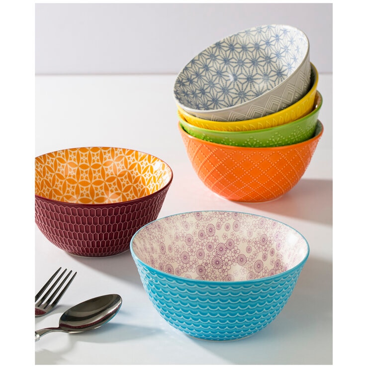 Signature Pad Print 6 Inch Bowls 6 Pack