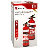 Kidde Twin Pack 1kg Extinguisher Kidde Twin Pack 1kg Extinguisher