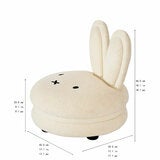 Aesthetik Kids White Miffy Macaron Chair - Arrived