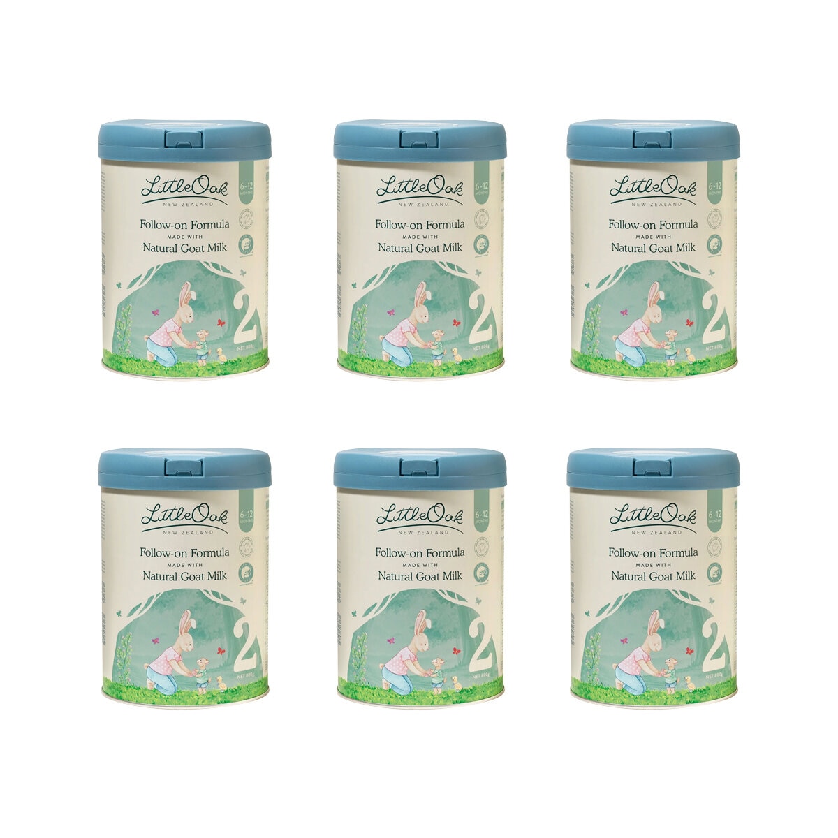 LittleOak Natural Goat Milk Toddler Formula Stage 2 6 x 800g