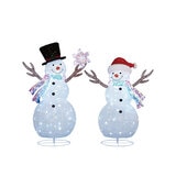 Pop-Up Glittering Snowmen Set of 2