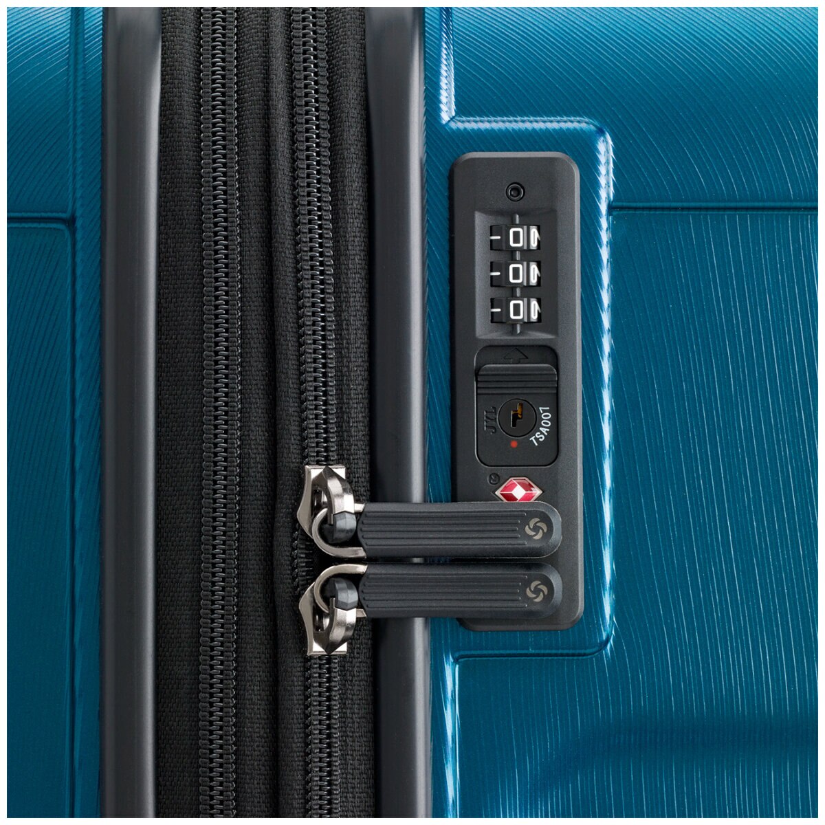 Samsonite Carbon Elite Expandable Hardside Luggage Set 3 Piece Blue