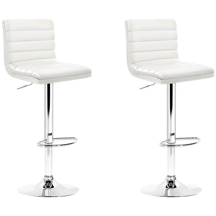 Artiss Arne Bar Stool 2 Pack White Artiss Arne Bar Stool 2 Pack White