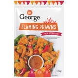 By George Flaming Prawns With Dipping Sauce 1.1kg