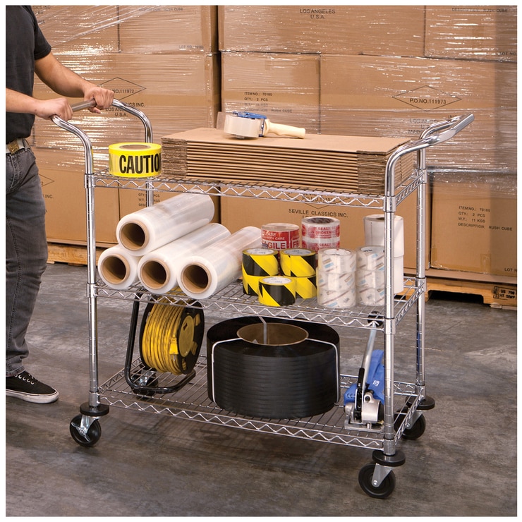 Seville Classics 3 Tier Commercial Utility Cart Costco Australia