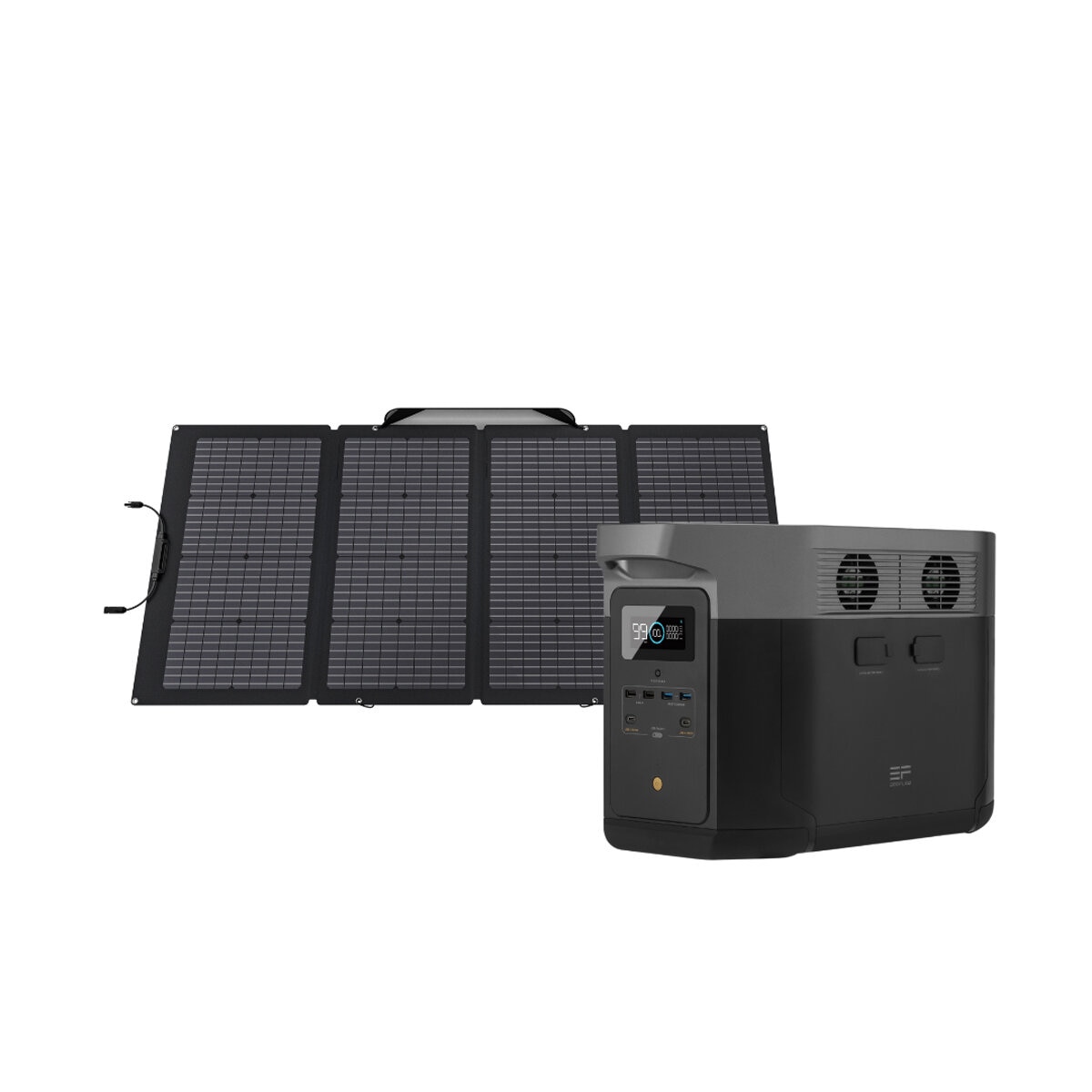 EcoFlow Delta Max 1600 Power Station + 220W Solar Panel Bundle