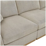 Henredon 4-Piece Fabric Sectional With Ottoman