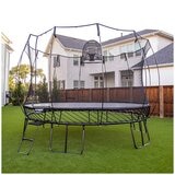 Springfree All Black 4M Jumbo Round Trampoline Bundle