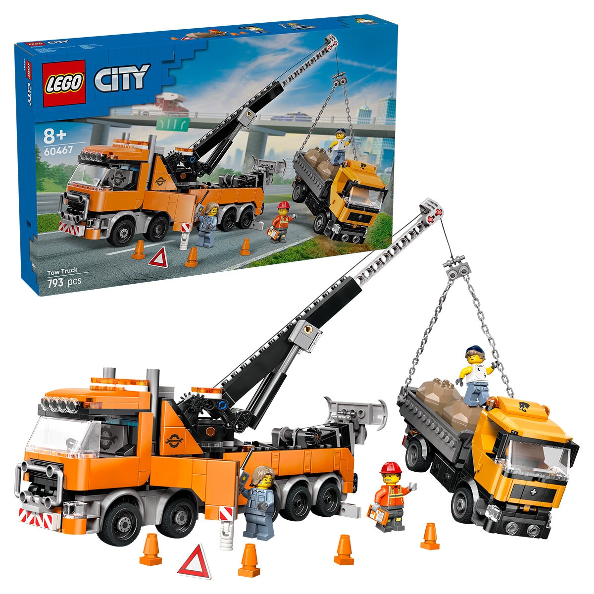 LEGO Heavy-Duty Recovery Tow Truck with Crane 60467