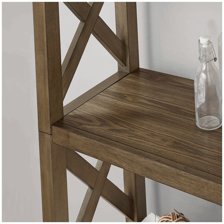 Bayside Furnishings Bookcase with 5 Fixed Shelves Costco Australia