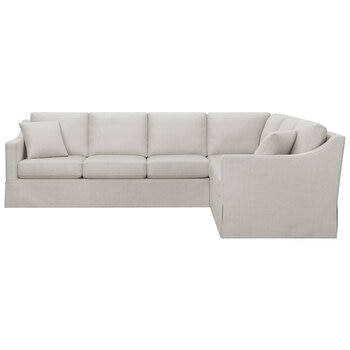 Thomasville 2 Piece Faux Slipcover Sectional