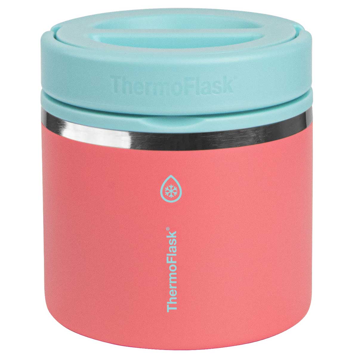 ThermoFlask 590ml Insulated Food Jar 2 Pack Pink And Aqua