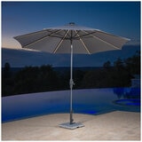 SunVilla Gray LED Market Umbrella 3M (2)