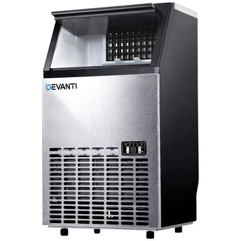 Devanti Stainless Steel Commercial Ice Maker