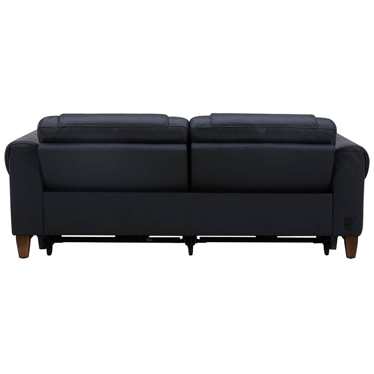 Aiden & Ivy Leather Power Reclining Sofa With Power Headrests