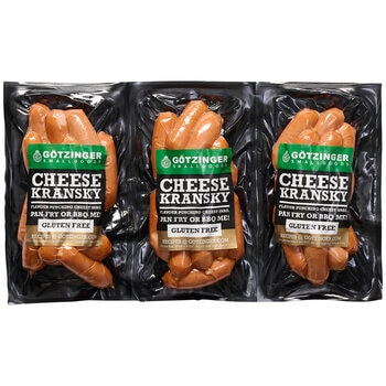 Götzinger Smallgoods Cheese Kransky 3 x 300g
