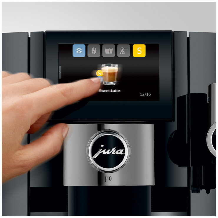 JURA J10 Fully Automatic Coffee Machine Piano Black 15664
