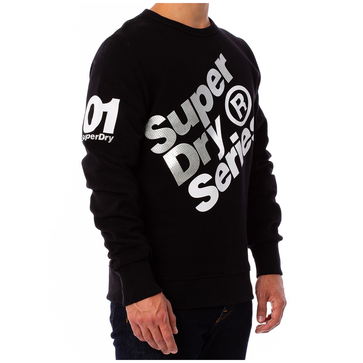 Superdry LS Tee - Crew - Black