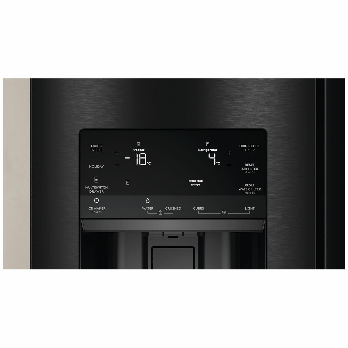 Electrolux 609L French Door Fridge Matte Black EHE6191BB Electrolux 609L French Door Fridge Matte Black EHE6191BB