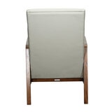 Moran Norfolk Accent Chair and Ottoman, Capital Leather