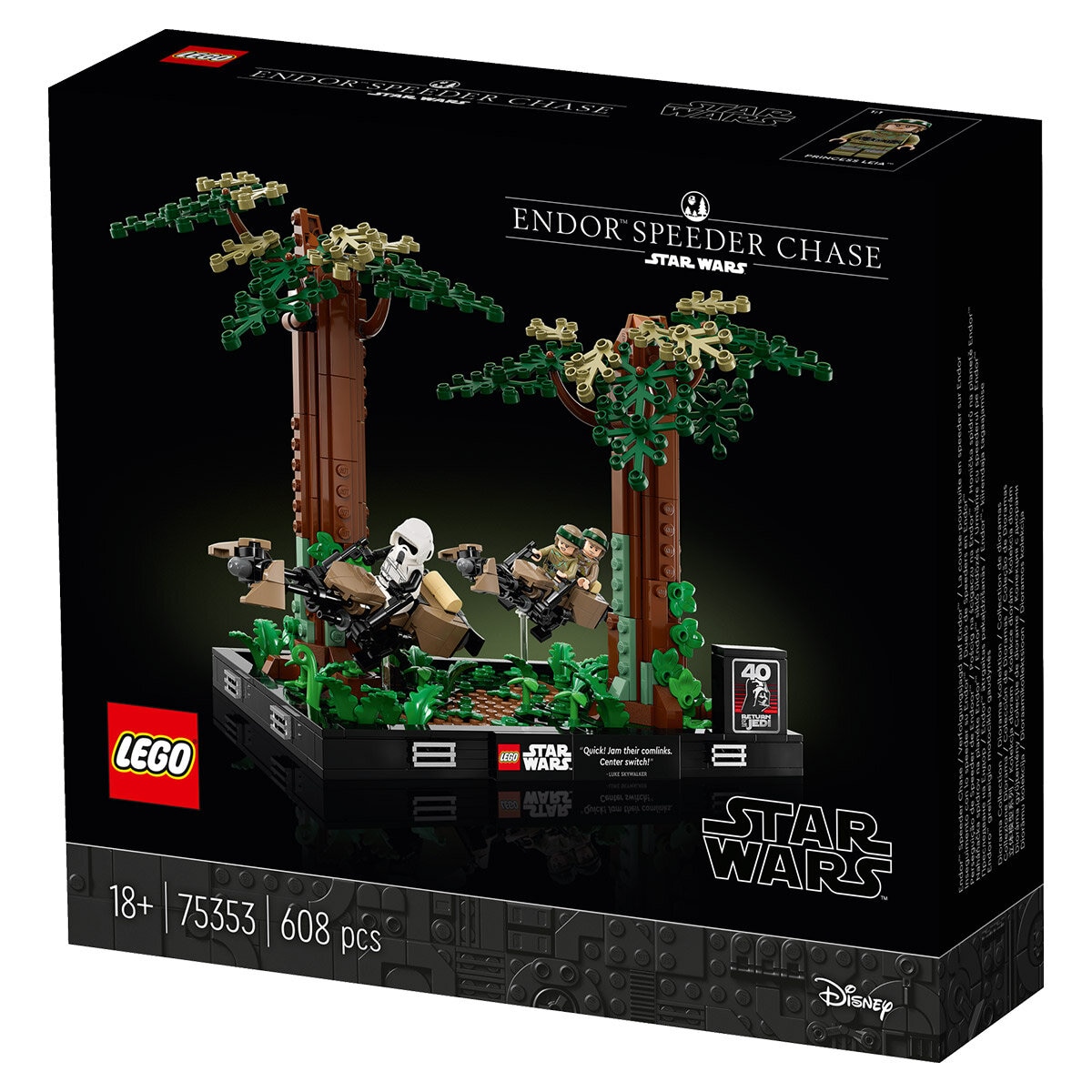 LEGO Endor Speeder Chase Diorama 75353