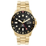 Fossil Blue GMT Gold-Tone Stainless Steel Men's Watch FS5900