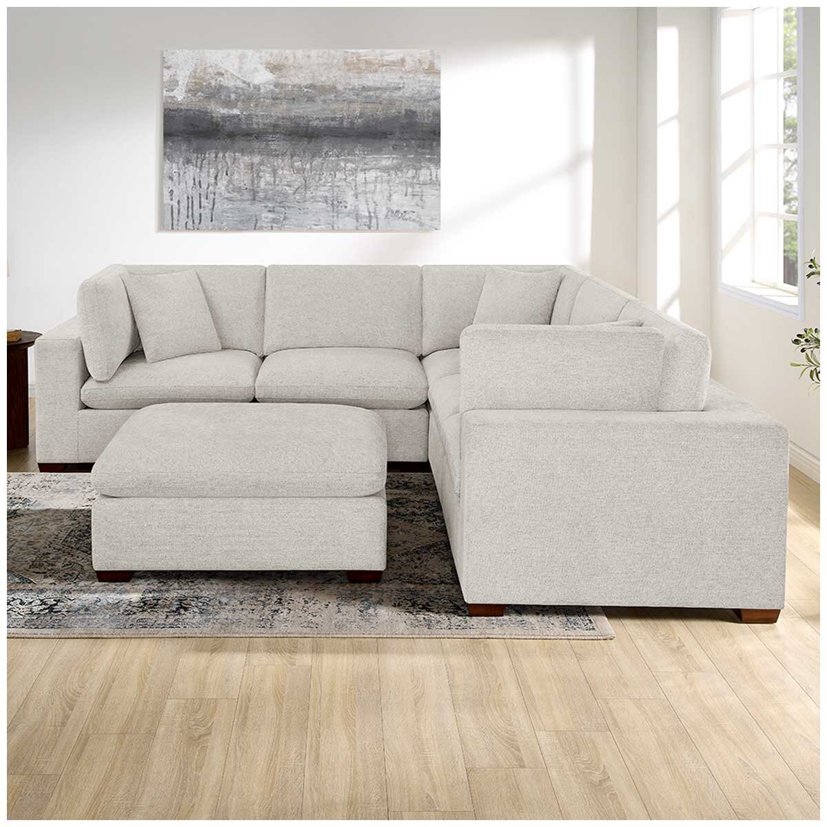 Thomasville 6 Piece Fabric Modular Sectional