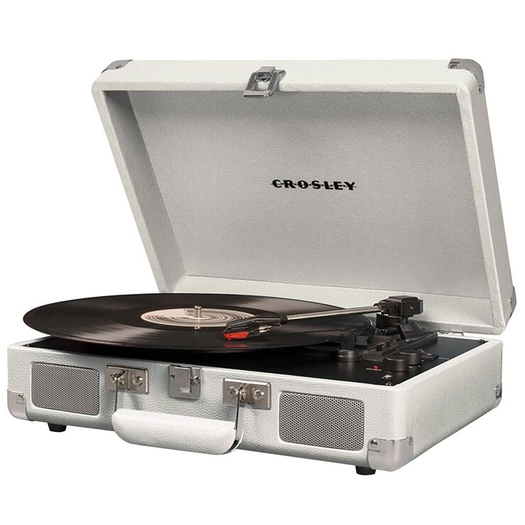 Crosley Cruiser Bluetooth Portable Turntable White Sands CRIW8005F-WS4 Crosley Cruiser Bluetooth Portable Turntable White Sands CRIW8005F-WS4