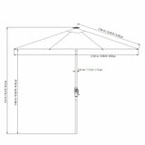 SunVilla Gray LED Market Umbrella 3M (2)