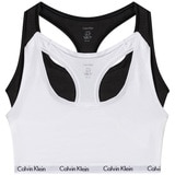 Calvin Klein Carousel Bralette 2 Pack - Black/White