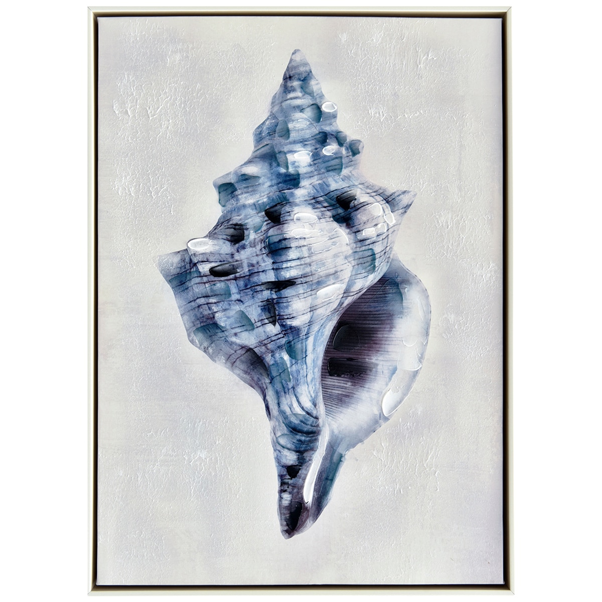 NF Living Blue Drill Shell Framed Painting Costco Australia