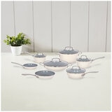 Cuisinart Non-Stick Cookware 12 Piece Set White Cuisinart Non-Stick Cookware 12 Piece Set White