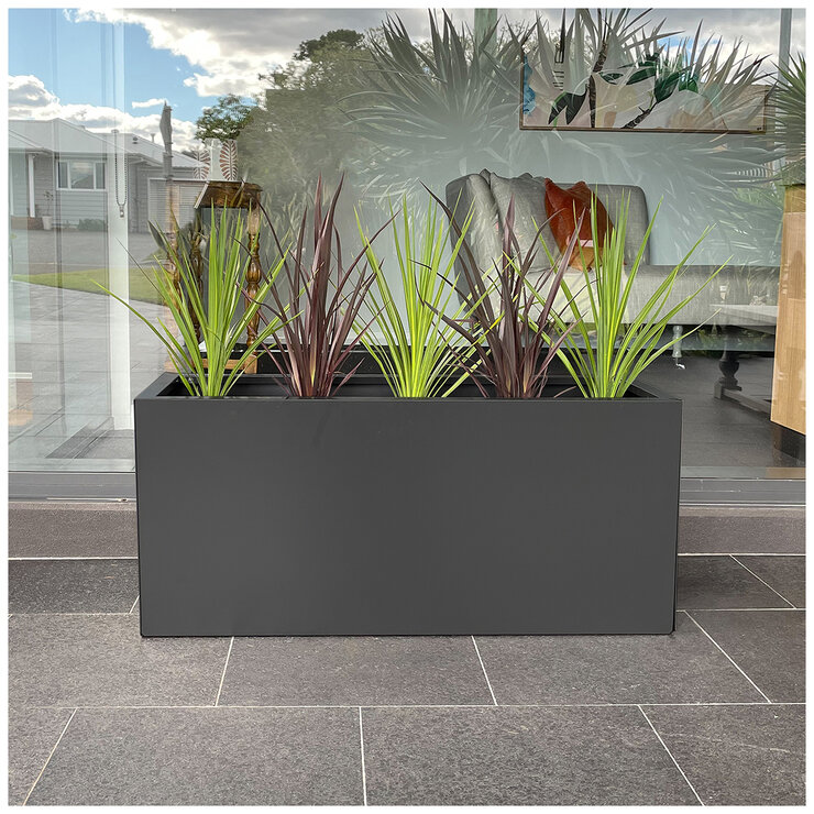 Greenlife Designer Planter Box L x 900 x W x 340 x H 400mm Charcoal Greenlife Designer Planter Box L x 900 x W x 340 x H 400mm Charcoal