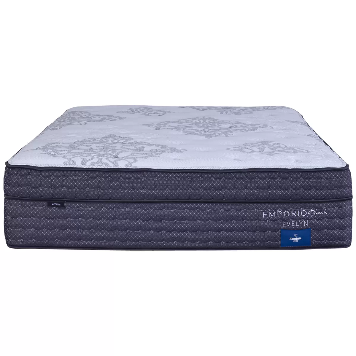 Comfort Sleep Emporio Black Evelyn King Mattress with Luna Floating Base