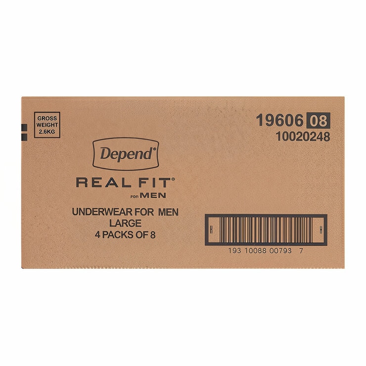 Depend Real Fit Incontinence Underwear Men 32 pack