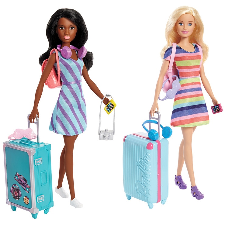 travel barbie set