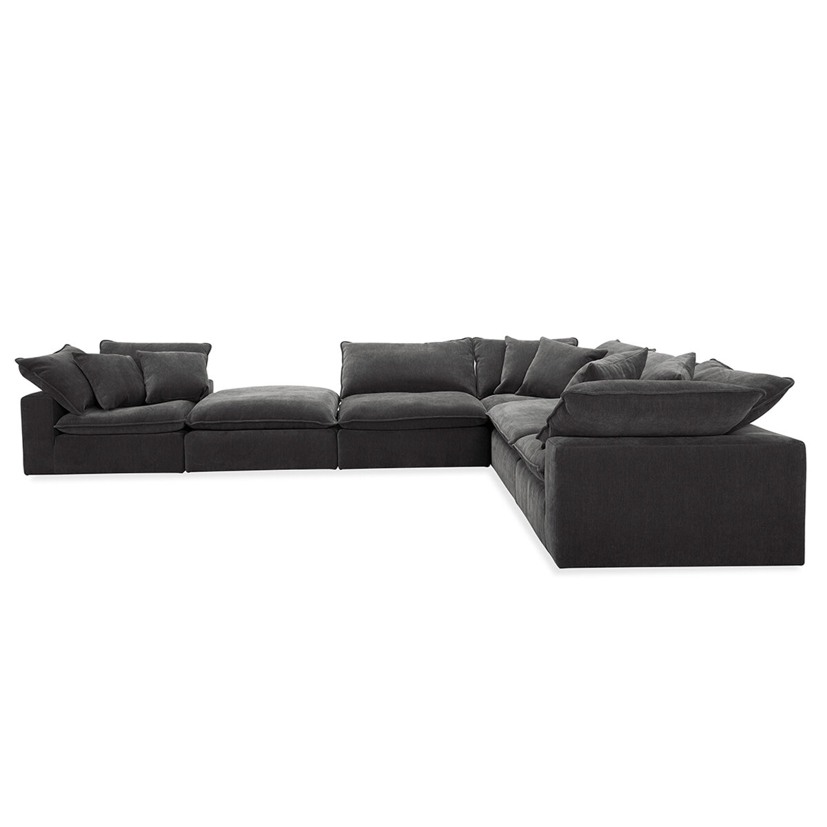 Aiden & Ivy 6 Piece Fabric Modular Sectional