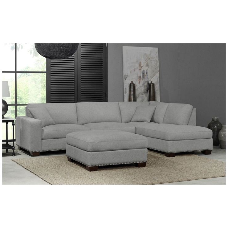 Thomasville Artesia Fabric Sectional with Ottoman Costco Australia