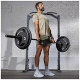 Centr 136kg Rubber Olympic Weight Set With Bar