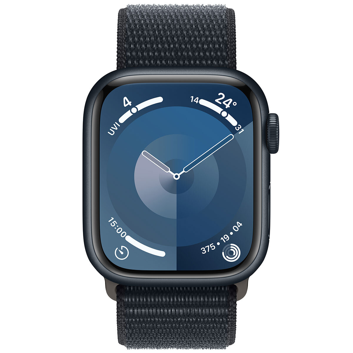 Apple Watch Series 9 GPS 45mm Midnight Aluminium Case with Midnight Sport Loop