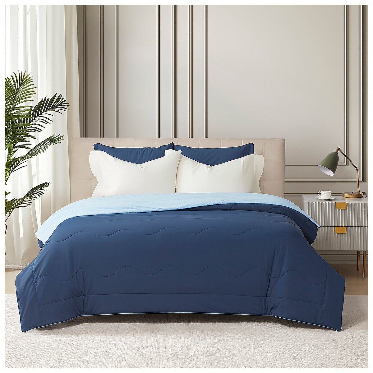 Hotel Grand EternaCool Cooling Comforter King Single Dress Blue