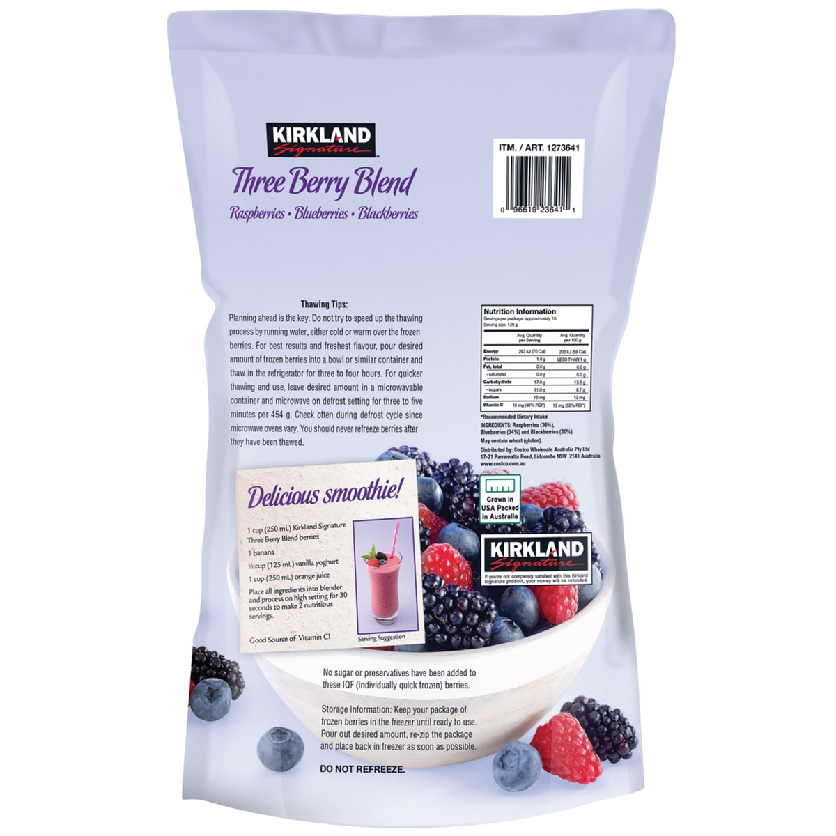 Kirkland Signature Three Berry Blend 2kg