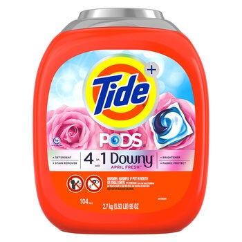 Tide Pods With Downy April Fresh Laundry Detergent 104 Count