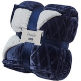Etoile Velvet Sherpa Blanket (Size King) - Blue