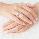 14KT White Gold 1.93ctw Oval Diamond Five Stone Ring