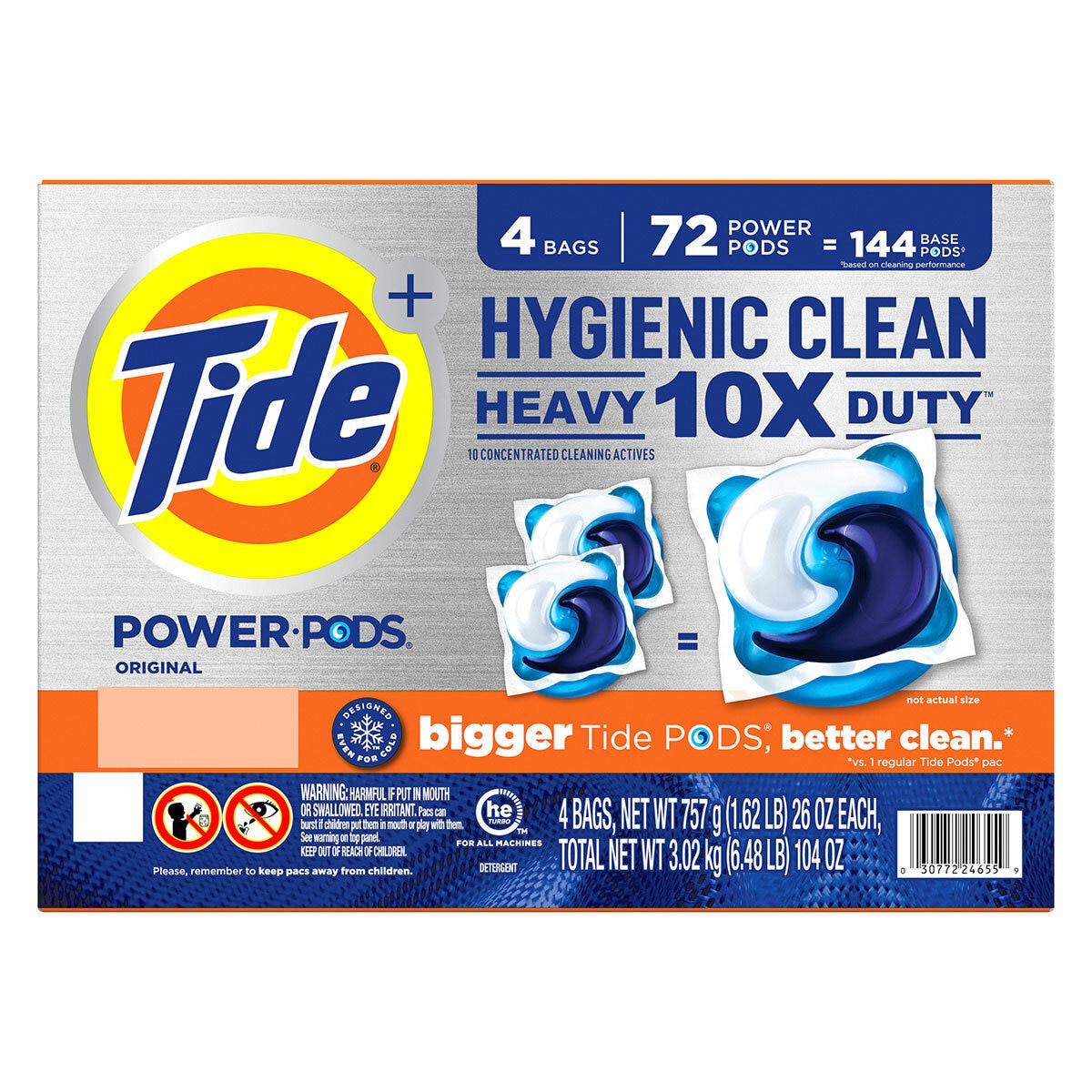 Tide Ultra Oxi Odor Eliminator Power Pods 72ct