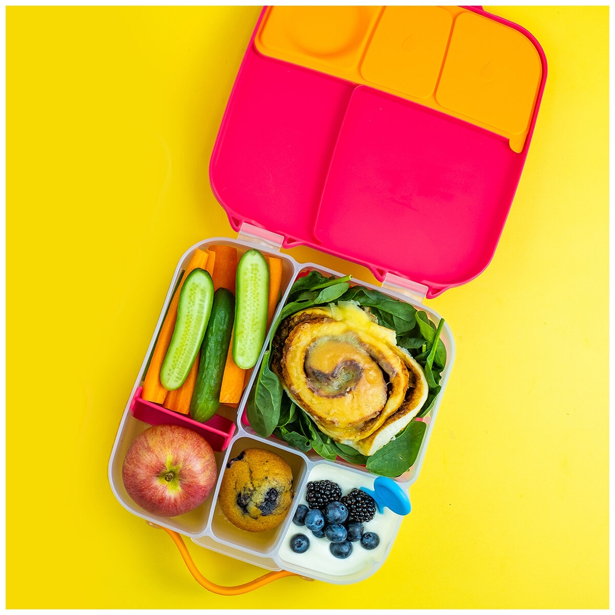 B.BOX Kids Bento Lunch Box 2 Pack Strawberry Shake And Lilac Pop